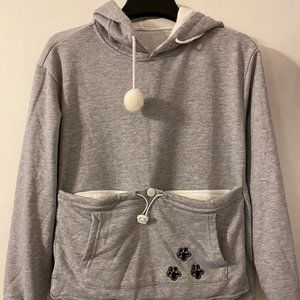 Grey Pet Hooded Sweatshirt